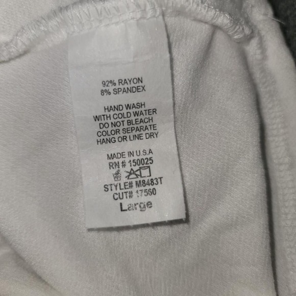 Emory Park Women's White L Crop Top Bustier Festival Babydoll/Milkmaid Retro Y2K - Picture 7 of 8